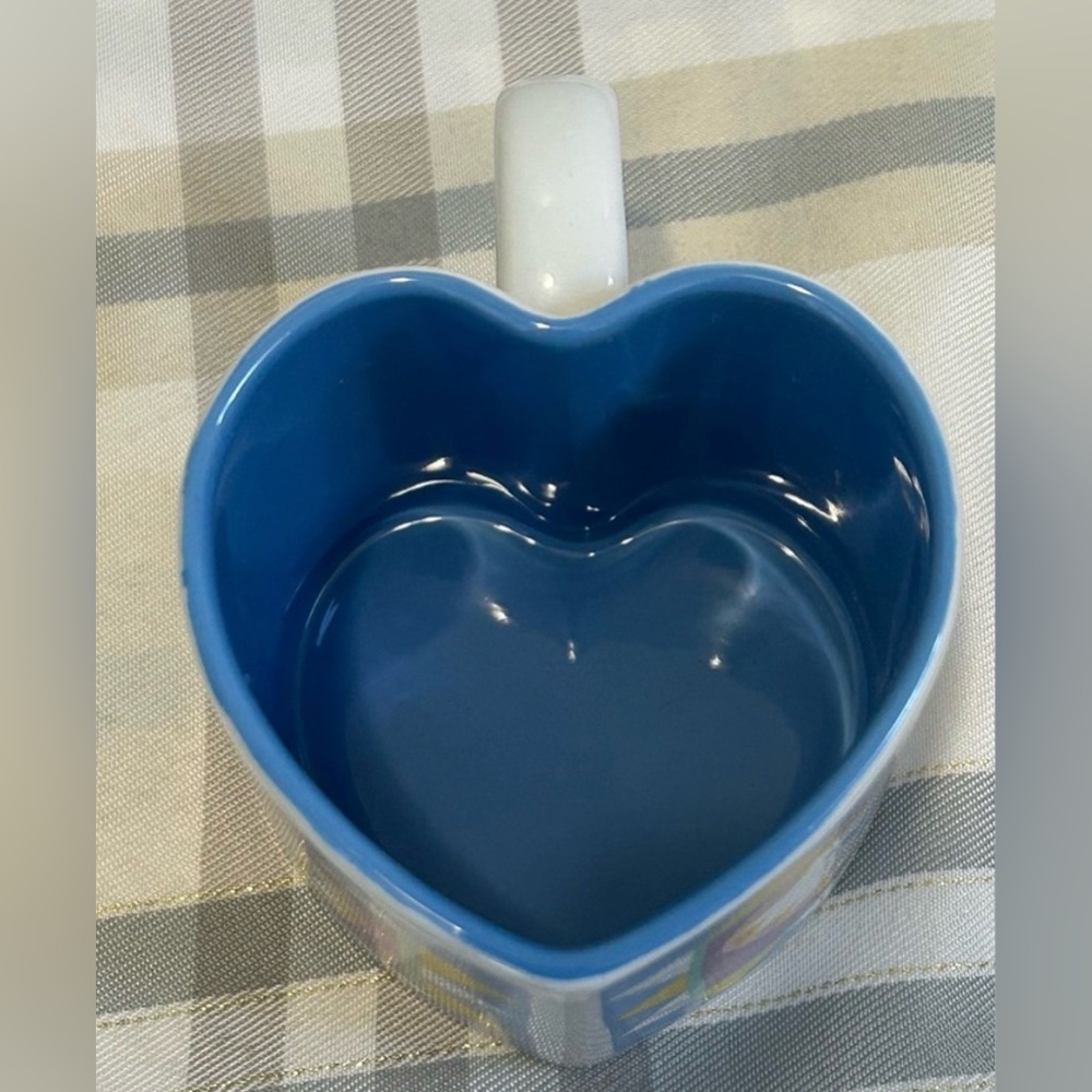 VINTAGE HEART SHAPED MUG ‘WILD ABOUT YOU’ 1993 FIJI GRAPHICS - Picture 3 of 5